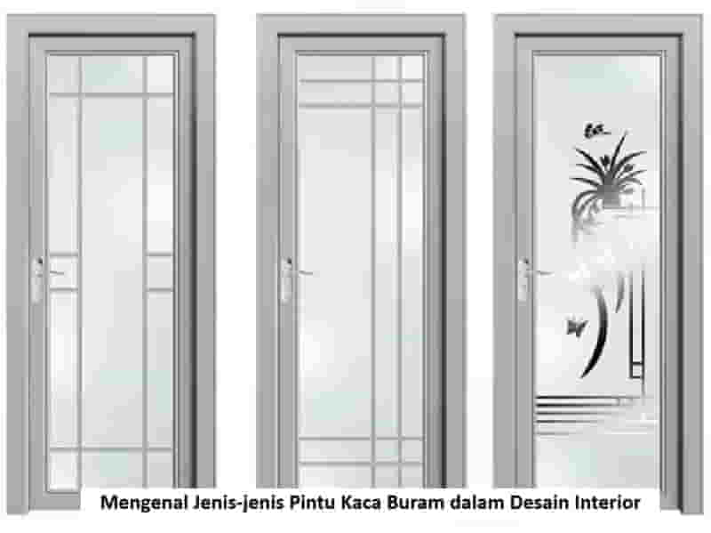 Mengenal Jenis-jenis Pintu Kaca Buram dalam Desain Interior